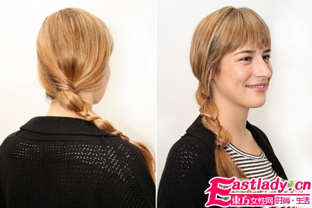 簡單又別致的變異辮子發(fā)型編法