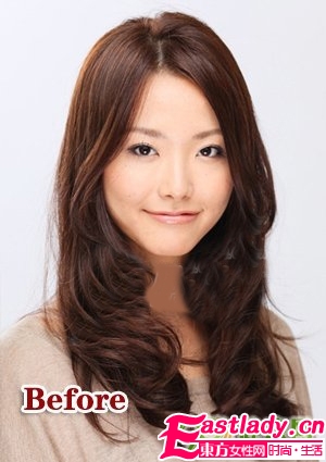 大卷發(fā)巧變活潑歪發(fā)髻