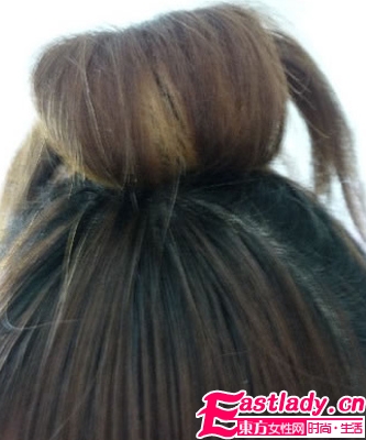 中長發(fā)怎么扎花苞頭