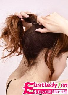 DIY速成韓式可愛盤發(fā)步驟圖解