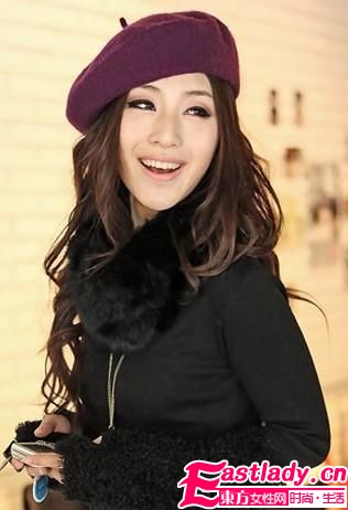 甜美過新年 帽子變發(fā)型點睛之筆