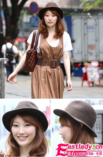 妙招發(fā)型帽子配讓你告別"大餅?zāi)?amp;quot;
