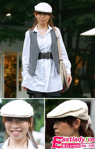 妙招發(fā)型帽子配讓你告別"大餅?zāi)?amp;quot;