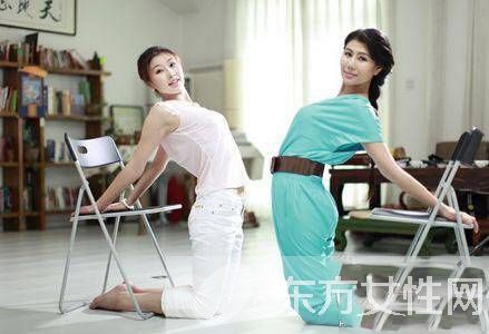 辦公室瑜伽鍛煉教程圖解 消除疲勞保持好身材