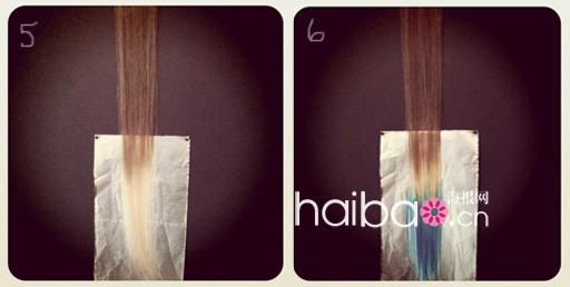 學明星DIY彩虹式挑染發(fā) 出位發(fā)色吸引眼球