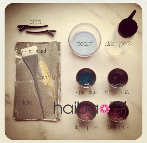 學明星DIY彩虹式挑染發(fā) 出位發(fā)色吸引眼球