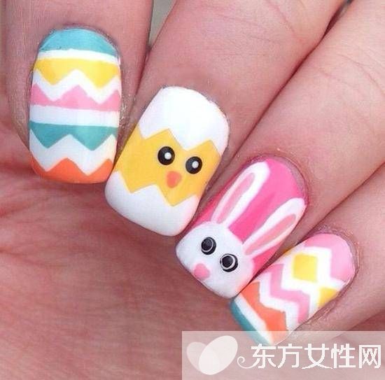 新年美甲款式 萌系小雞甲最應(yīng)景