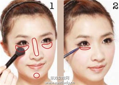 7 3黃金比例粉底畫法 實(shí)現(xiàn)立體小V臉