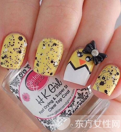 新年美甲款式 萌系小雞甲最應(yīng)景