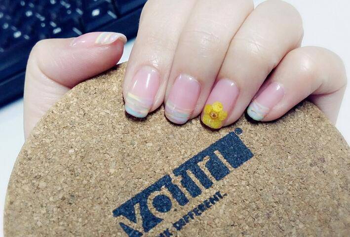 短指甲美甲圖片推薦 可愛(ài)粉色淑女系列