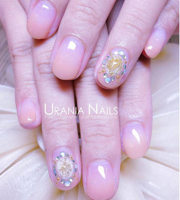 短指甲美甲圖片推薦 可愛(ài)粉色淑女系列