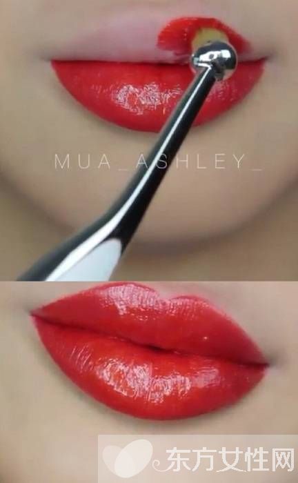 學(xué)秀智打造糖果色玻璃唇 唇紋一抹都不見