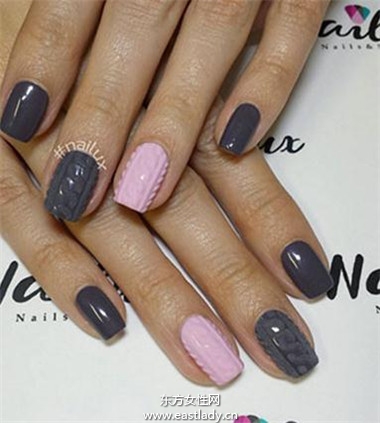 指甲+搭配毛衣 今冬最夯的 針織毛衣 指彩