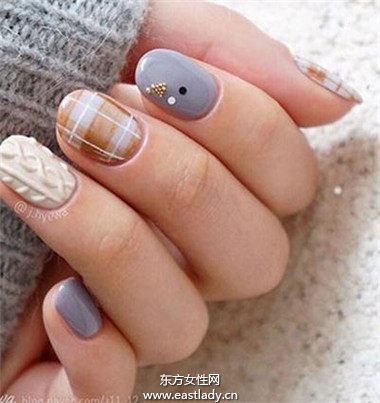 指甲+搭配毛衣 今冬最夯的 針織毛衣 指彩