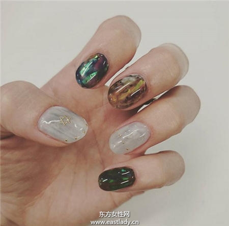 石頭系列圖紋美甲設(shè)計(jì)高貴顯檔次 精選10款滿足低調(diào)派與奢華派