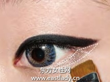 單眼皮化妝技巧之歐美范十足的眼線妝
