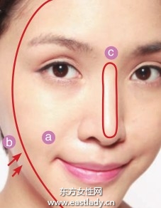 深、淺粉底打造緊致立體妝效