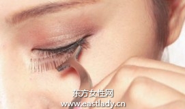 透明無梗型假睫毛的貼法圖解