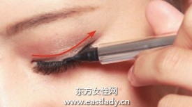 透明無梗型假睫毛的貼法圖解