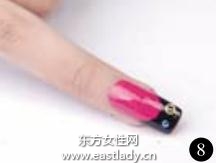 美甲教程之打造金屬朋克式亮甲