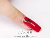 美甲教程之打造紅色誘惑彩繪美甲