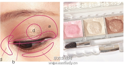 淚眼朦朧的金棕色眼妝的畫法