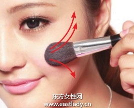 簡(jiǎn)單腮紅畫法大臉變小臉