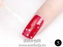 美甲教程之打造華貴紅色亮麗美甲