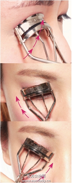 用睫毛夾提升睫毛卷翹度