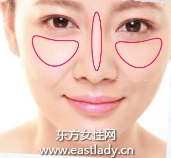 淺色粉底打造立體感妝容