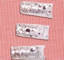 美甲教程之打造銀色奇跡光療樹脂甲