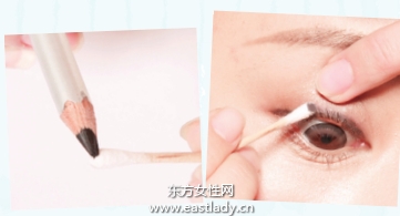 混搭描畫自然眼線