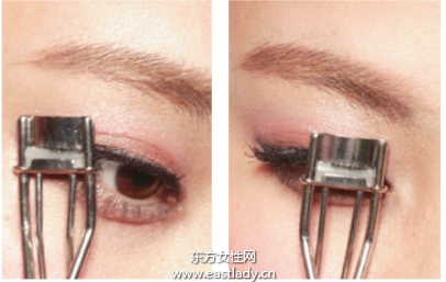 用睫毛夾提升睫毛卷翹度