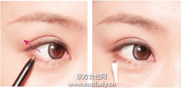 混搭描畫自然眼線