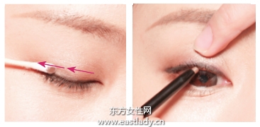 混搭描畫自然眼線