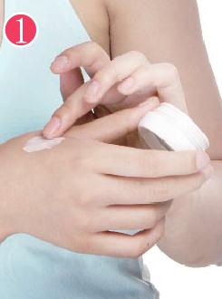 霜狀粉底液的用法 按壓涂抹法