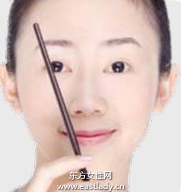 眉毛的黃金比例畫(huà)眉法