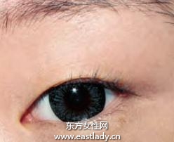 單眼皮MM橘紫混搭畫出少女妝