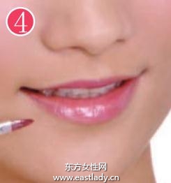 嬌嫩紅唇細(xì)致描畫法