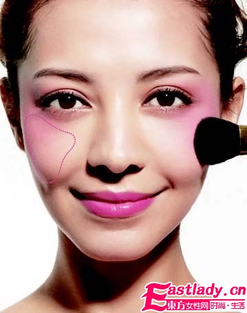 利用腮紅畫出絕妙好氣色