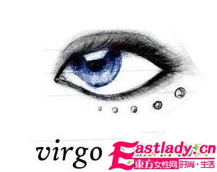 十二星座眼妝藝術版與真人版對比