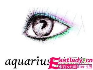 十二星座眼妝藝術(shù)版與真人版對比