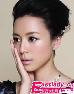 淡雅茉莉 張靜初簡約時尚妝容