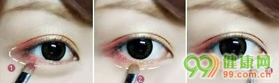 紅色系的眼影怎么畫好看