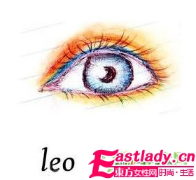 十二星座眼妝藝術版與真人版對比