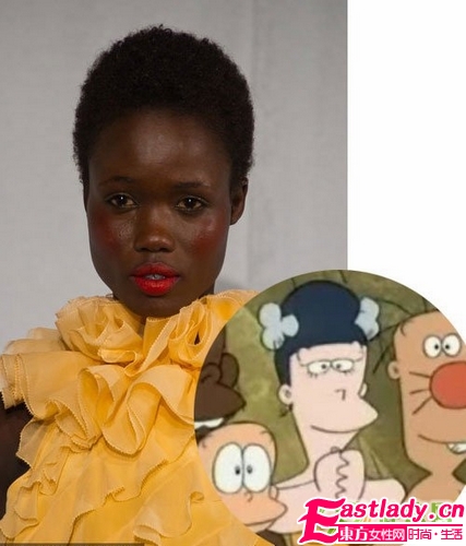 爆笑 酷似卡通的T臺發(fā)型