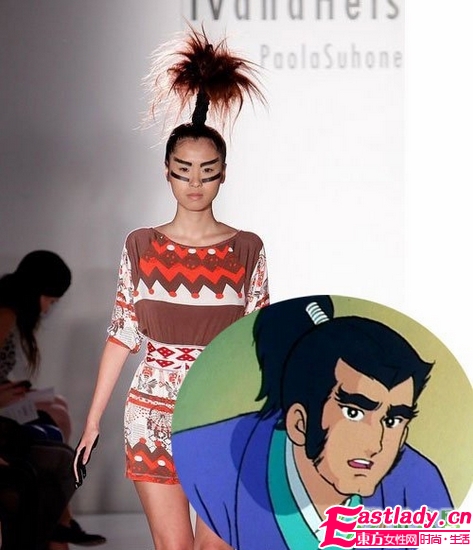 爆笑 酷似卡通的T臺(tái)發(fā)型