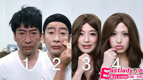 超強(qiáng)悍的美女妝前妝后對(duì)比照 美女變身記