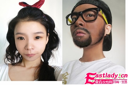 奇 美女化妝變身張震岳