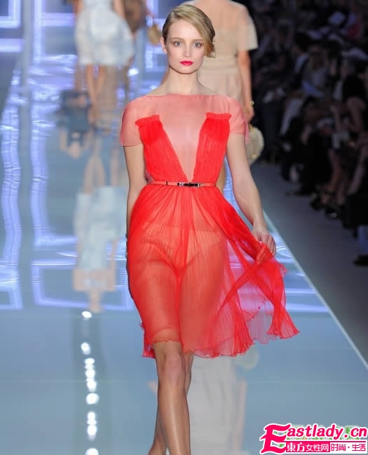 時裝周上的烈焰紅唇